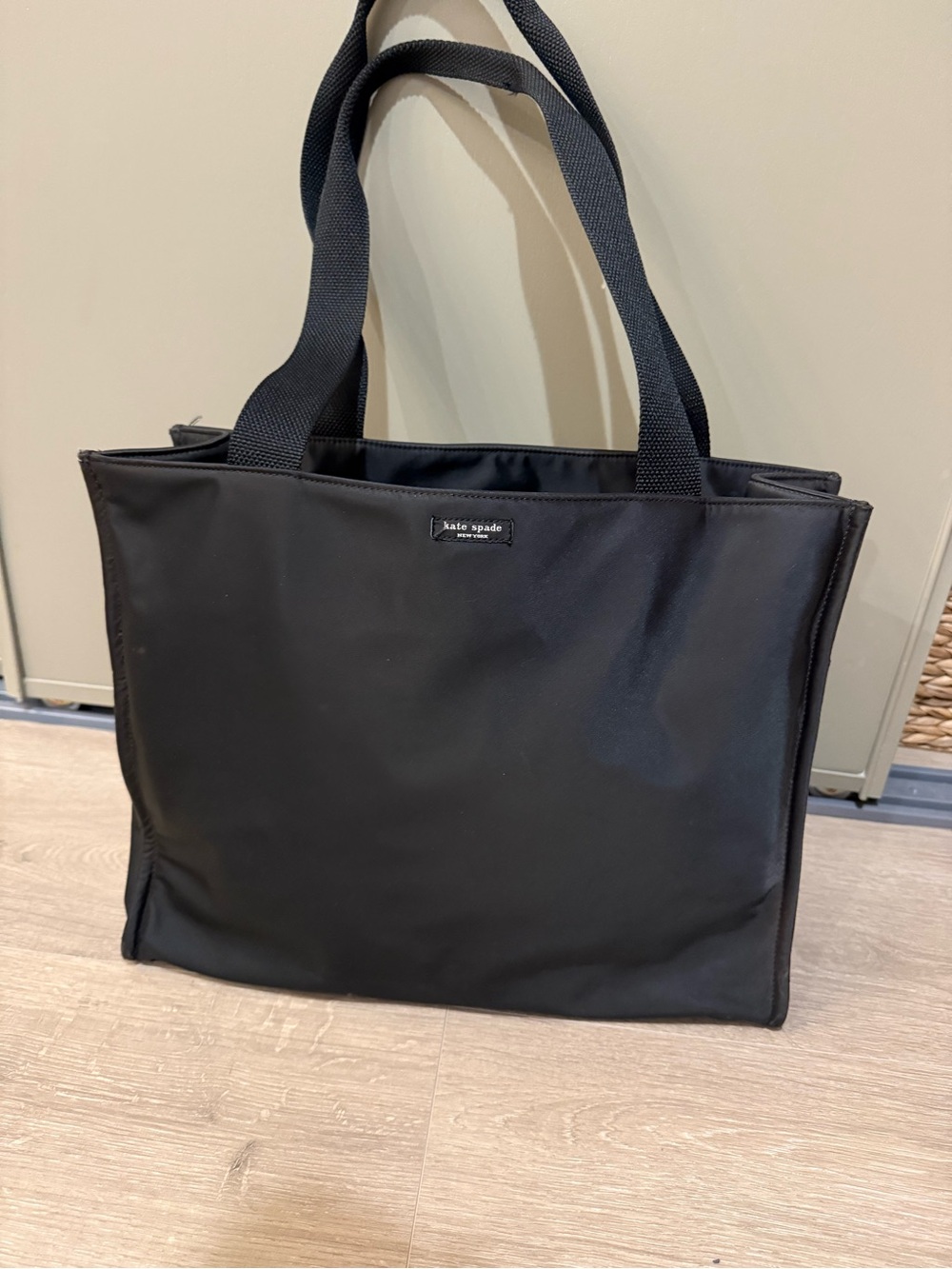 kate spade Black Nylon Laptop Tote